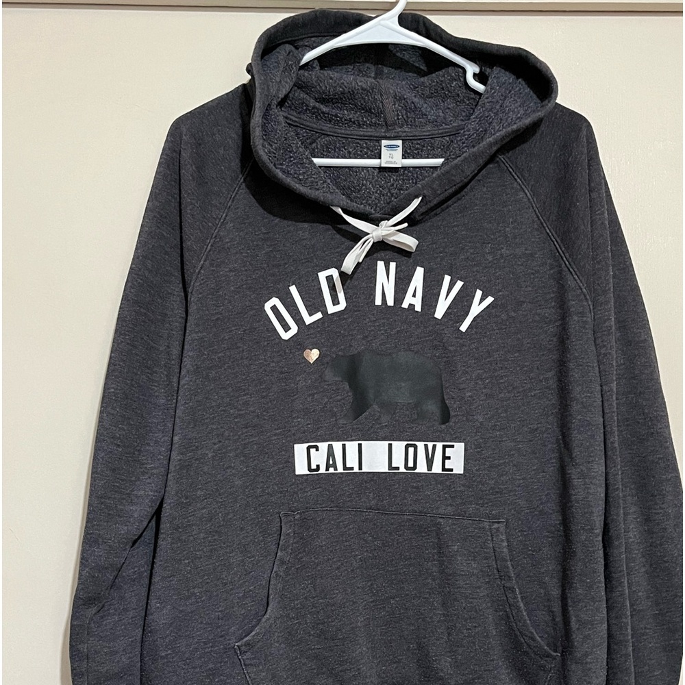 Cali Love Old Navy Hoodie, Dark Gray, XL
